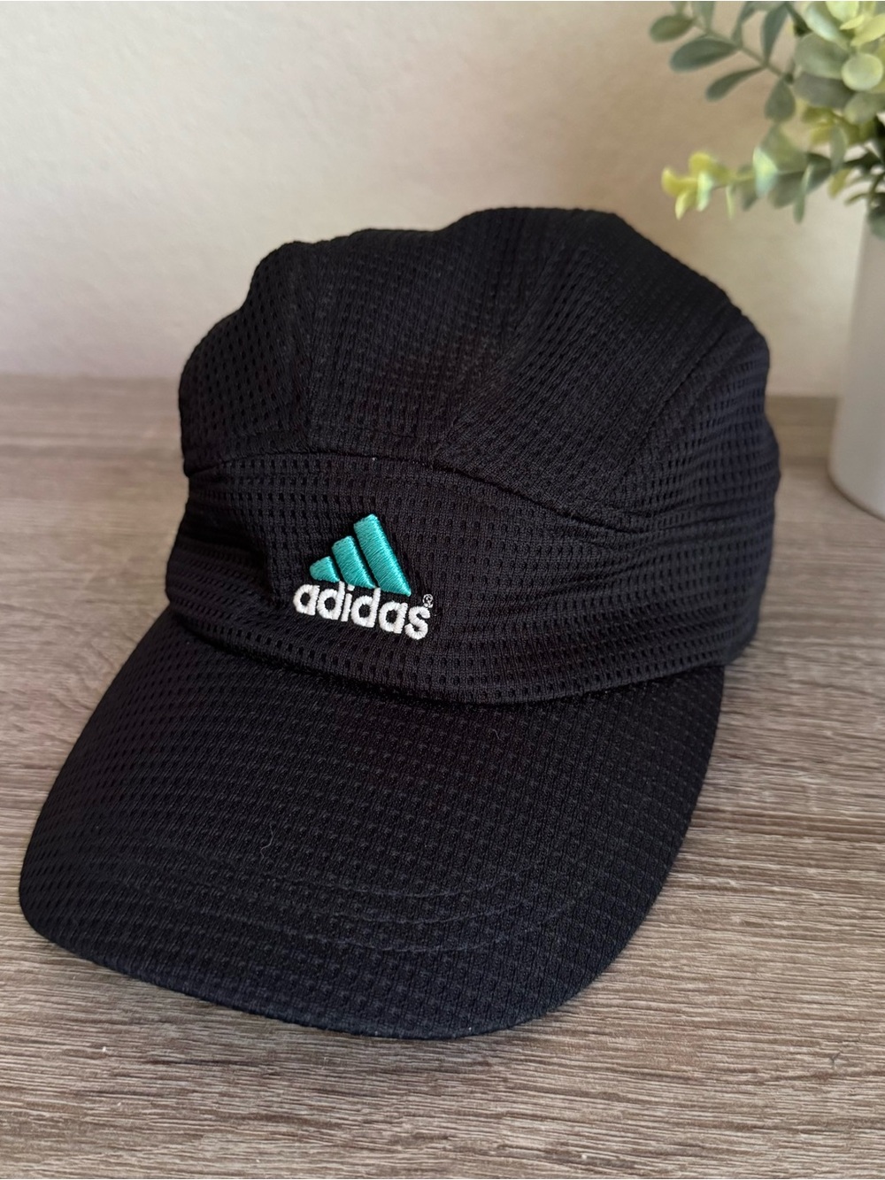 ADIDAS | Black Adjustable Cap with Teal Logo